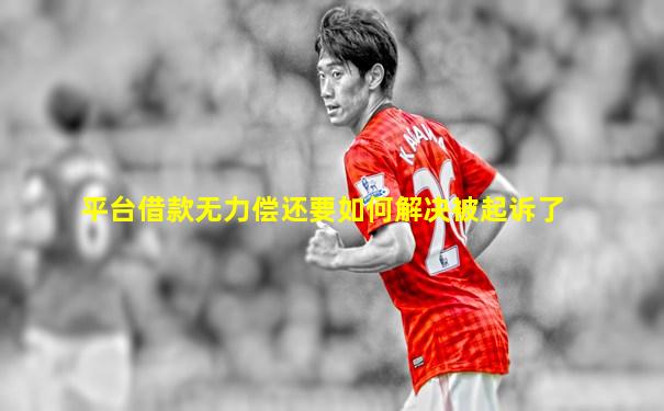 平台借款无力偿还要如何解决被起诉了